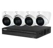 Dahua 6MP 4 Channel NVR Security 4 Camera KIT Turret IPC-HDW3666EMP-S-AUS