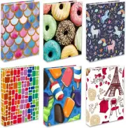 6 Pack Stretchable Book Covers, Jumbo Sleeves for Textbook Various