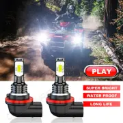 For 1993-2018 Polaris Ranger Headlight 700 80W RZR 500 800 900 Bright LED Bulbs