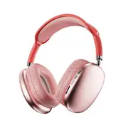 P9Promax Wireless Bluetooth Headset With Subwoofer (Cotton Headband+3 Buttons,Red)
