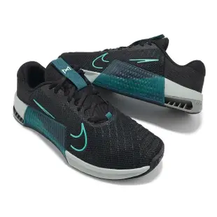 【NIKE 耐吉】訓練鞋 Metcon 9 黑 藍綠 男鞋 健身 重訓 穩定 運動鞋(DZ2617-003)