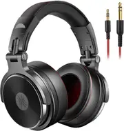 OneOdio Adapter-free Closed-Back DJ Studio Headphones for Monitoring and Mixing, Protein Leather Earcups, Noise Isolation, 90� Rotatable Housing, Portable Over Ear Stereo Headphones (Upgraded Version)