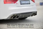 Rieger 99197 for Audi A5 S5 B8 Coupe/Convert. 11-16 Rear Diffuser Bumper Insert (for: Audi)