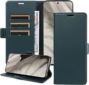 [YocoverTech] Compatible with Google Pixel 8 Pro 5G Case,PU Leather Kickstand Feature Folio Flip Cover with[Card Slots][Note Pockets] for Pixel 8 Pro 5G Wallet Case-Green