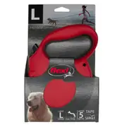 Flexi Standard 5m Tape Retractable Pet Dog Safety Lead Red Large