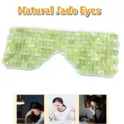 Sleep Eye Mask Massager Therapy Jade Stone Anti Aging Shade Cover Relaxation