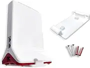 Decoralin Wall Mount for Fritz Repeater 3000 and 6000, Heavy Duty Bracket, Improved Cooling and Cable Management, White
