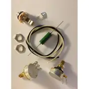 Wiring Harness Kit For P Bass 500k CTS 450G Knurled Pots .1uf Soviet PIO
