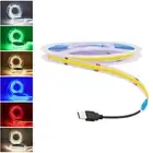 USB 5V 320COB LED Strip USB Powered Light High Density Linear Lamp Flexible Tape