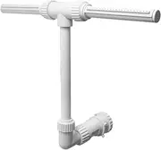 Pool Sprinkler Fountain | Waterfall Sprinkler Fountain | Glow in The Dark Adjustable Height Waterfall Spray Double Nozzle Cooler for Outdoor Poolside Pond Backyard Relaxation