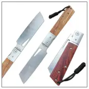 Folding Cleaver Pocket Knife Foraging Mushroom Knives Garden Kitchen Chopping
