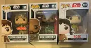 LOT 3 Funko Pop Star Wars Figures NEW Capttn Andor 151 Saw Gererra 153 Rose 197