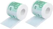 Veemoon 2rolls Colorful Printed Toilet Paper Decorative Restroom Tissue for Comfortable Use Skin-Friendly No Irritation for Home Travel