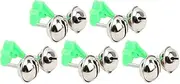 5Pcs Fishing Bite Alarms, 2 Bell Rod Tip Clamp with Stainless Steel Spring, Dual Hole for Lights Night Lake Sea Fishing