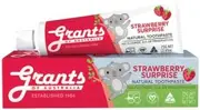 GRANTS OF AUSTRALIA Natural Toothpaste Kids Strawberry Surprise 75g