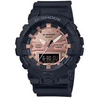 在飛比找PChome24h購物優惠-CASIO G-SHOCK 玫瑰金系列雙顯計時錶/GA-80