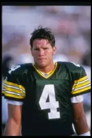 Quarterback Brett Favre Green Bay Packers during the Packers 34 1996 Old Photo 1
