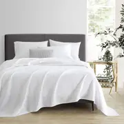 ULTRA-SOFT 100% EGYPTIAN COTTON SUMMER WEIGHT WAFFLE BLANKET WHITE ALL BED SIZES