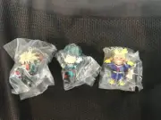 Gashapon My Hero Academia Lot All Might,Bakugo, Midoriya Keychains