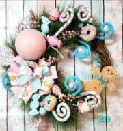 Candyland Christmas wreath 5