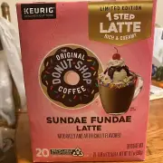 The Original Donut Sundae Fundae One Step Latte Keurig Single Serve K-Cup Pod...