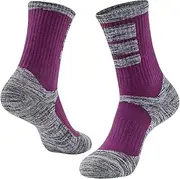 [VKEID] Outdoor Sports Socks Men's Winter Mid-Calf Socks Winter Thickening Models Towelling Bottom Basketball Socks Sports Sock (Color : Purple, Size : One Size)