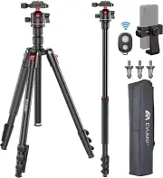 GF2 Camera Tripod, 173cm Lightweight Travel Tripod & Monopod