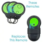 Chamberlain Merlin M842 Garage Door Remote Replacement M832 Green Remote 3 Pack