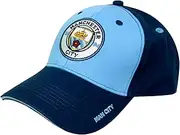[Fan Ink] Manchester City Cap, Licensed Man City Adjustable Snap Back Hat/Cap, 1 Cover No Logo, One size