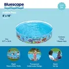 6 Ft Round Multi-Color Above-Ground Kiddie Pool Snapset Rigid Sidewall