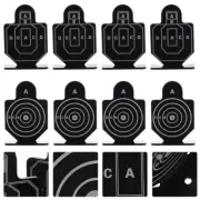 4Pcs Shooting Targets Steel Training Bench Clay Steel Indoor Exploding Targets