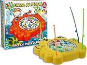 Teorema 15 Fish and 4 Fishing Rods Battery Operated Crab Base