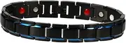 Healvian Men's Fashion Titanium Bracelet Magnetic Therapy Accessory Stylish Design Strong Magnets Anti-fading for Mother's Day Birthday