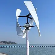 Low RPM 3000W/8000W 12V 24V 48V Vertical Axis Wind Turbine Generator Wind Mill Fan Alternative Energy System Wind Power Generator for Home Use,8000W-48V