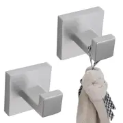 ULUPJ Towel Hooks, 2 Pack Heavy Duty Wall Towel Hooks for Bathrooms Kitchen C...