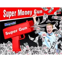 在飛比找蝦皮購物優惠-🌟仿真電動玩具 超級噴錢槍 美金吐鈔槍 鈔票槍 吐錢槍 射錢