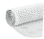 Deluxe Bathtub Mat Non Slip, Soft Foam Bath Mats for Bathroom Tub, White