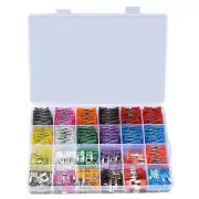 Car Fuse Assortment Assorted Kit Blade Standard & Mini Size Auto Automotive x250 (for: Kia)