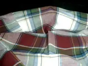 Longaberger Medium Canister Basket Liner - Paprika Plaid