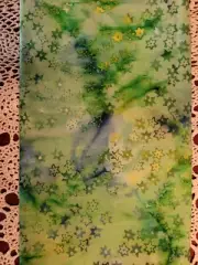 100% Cotton Fabric Batiks Fat Quarters Stars Color Green NEW