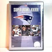 SUPER BOWL XXXIX CHAMPIONS: NEW ENGLAND PATRIOTS (DVD) Football Documentary NEW