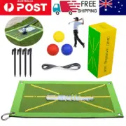Golf Training Mat for Swing Detection Batting Golf Aid Game Practice Train Set