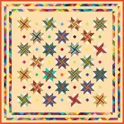 VIVACIOUS - 96" x 96" - Quilt-Addicts Pre-cut Quilt Kit - Queen`