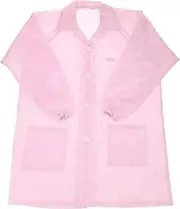 [sourcing map] ESD Lab Coat Anti Static Clothing with Cuff Lapel Collar Wear Uniform Work for Men Women