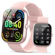 Smart Watch for Women (Answer/Make Call), 1.91" Smartwatch Fitness pink gold