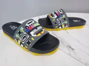 NEW NO BOX Ecko SLIP-ON SLIDE SANDALS Men 9 yellow waterproof water shoe slides