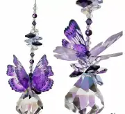 Butterfly crystal suncatcher, hanging rainbow suncatchers sun catcher prism