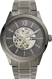 [FOSSIL] FLYNN BQ2384 Men's Automatic Gunmetal Watch, gunmetal, 1個, Bracelet Type