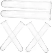 BEBEMOKO 6pcs Hydroponic Vase Test Tube Plants Vases Test Tubes Vase Plantagation Station Plastic Propagation Tubes Desktop Decoration Tubes Office Decoration Transparent