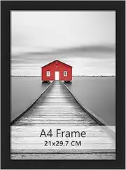 ELSKER&HOME A4 Photo Frame, Black Document Frame, Certificate Frame Set of 1.